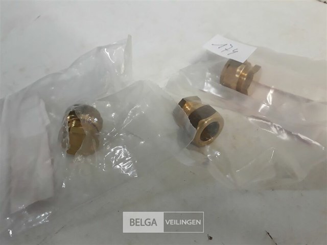 4 x knelkoppeling eindstop koper 15 mm - afbeelding 3 van  3