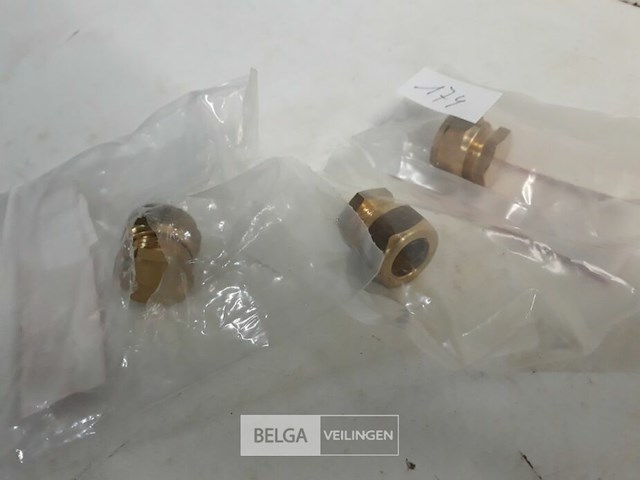 4 x knelkoppeling eindstop koper 15 mm - afbeelding 3 van  3