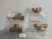 4 x knelkoppeling t stuk koper 15 x ½ f x 15 mm - afbeelding 1 van  3
