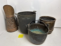 4 x koperen ketel - afbeelding 1 van  1