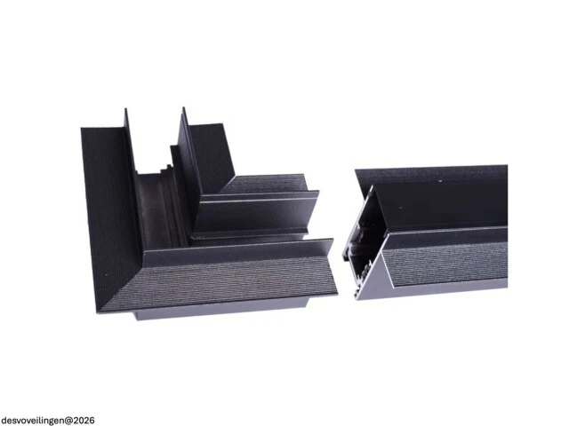 4 x l-connector voor inbouw magnetische rail – 48v – horizontaal - afbeelding 4 van  5