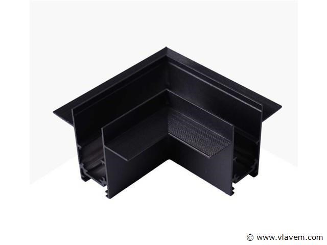 4 x l-connector voor inbouw magnetische rail – 48v – horizontaal - afbeelding 1 van  4