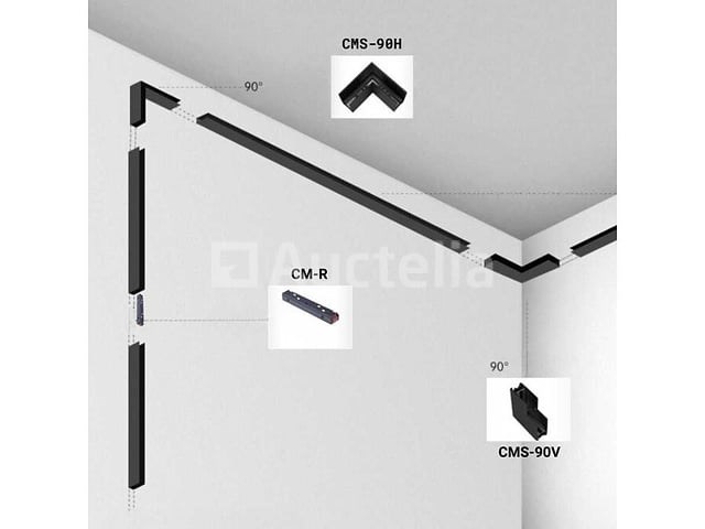 4 x l-connector voor magnetische rail – 48v – horizontaal - afbeelding 3 van  4