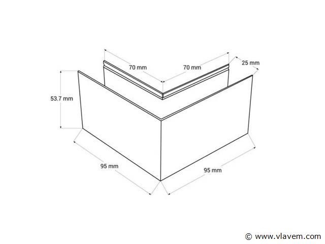 4 x l-connector voor magnetische rail – 48v – horizontaal - afbeelding 4 van  4