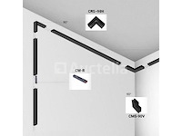 4 x l-connectoren voor blootliggende magnetische rails – 20 mm – horizontaal - afbeelding 2 van  4