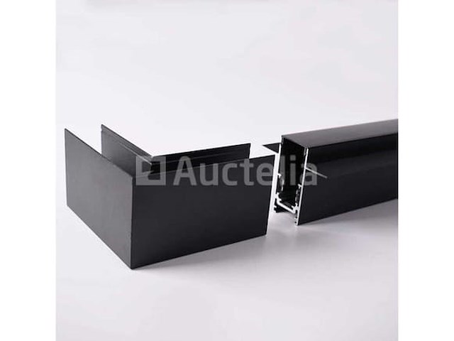 4 x l-connectoren voor blootliggende magnetische rails – 20 mm – horizontaal - afbeelding 2 van  4