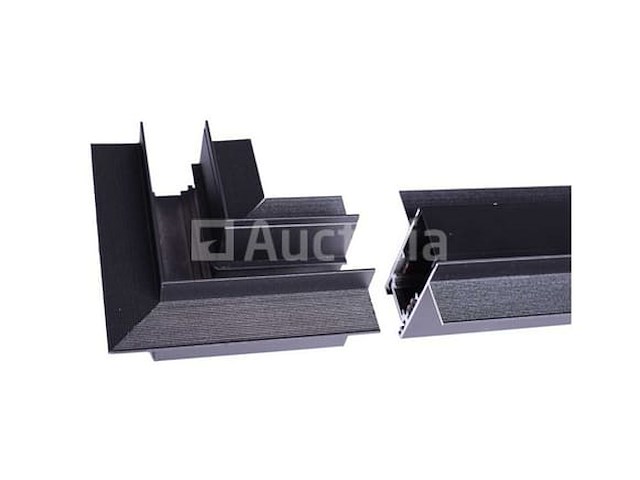 4 x l-connectoren voor verzonken magnetische rails – 20 mm – horizontaal - afbeelding 2 van  4