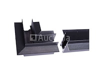 4 x l-connectoren voor verzonken magnetische rails – 20 mm – horizontaal - afbeelding 2 van  4