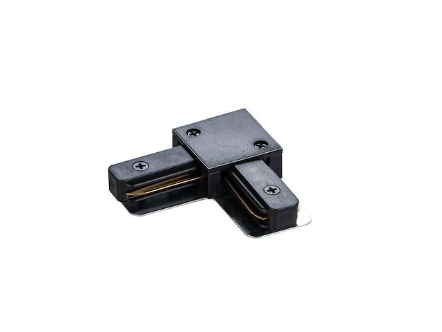 4 x l verbinding voor 1 fase 2 draden railsystem mat zwart - afbeelding 1 van  4