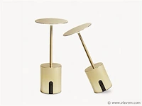 4 x lad liberty goud oplaadbare tafellampen - afbeelding 4 van  5