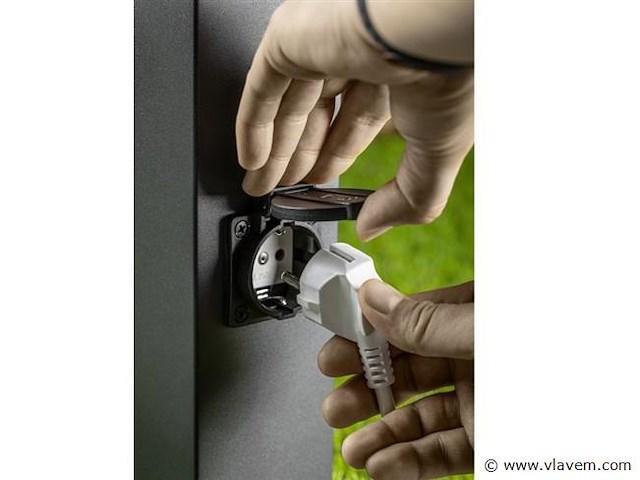 4 x largo 50 schuko buiten lamp zwart - afbeelding 3 van  7