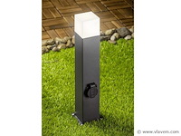 4 x largo 50 schuko buiten lamp zwart - afbeelding 6 van  7