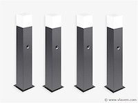 4 x largo 50 sensor buiten lamp zwart - afbeelding 5 van  7