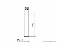 4 x largo 50 sensor buiten lamp zwart - afbeelding 3 van  8