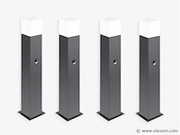 4 x largo 50 sensor buiten lamp zwart - afbeelding 5 van  7