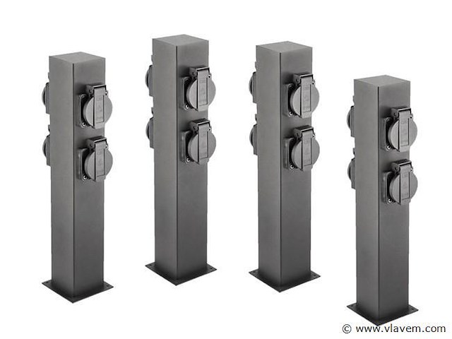 4 x largo buiten kolom 4 x schuko zwart - afbeelding 2 van  5