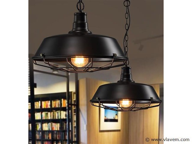 4 x lars loft design hanglamp zwart - afbeelding 4 van  8