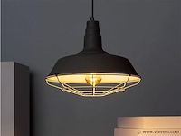 4 x lars loft design hanglamp zwart - afbeelding 8 van  8
