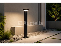 4 x led buiten sokkel lamp – 12w – 4200k neutraal wit - zwart – ip65 – dexter-3 - afbeelding 5 van  5