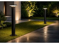 4 x led buiten sokkel lamp – 12w – 4200k neutraal wit - zwart – ip65 – dexter-3