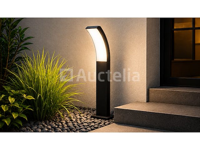 4 x led buiten sokkel lamp – 12w – 4200k neutraal wit - zwart – ip65 – prestige-2 - afbeelding 5 van  5