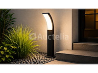 4 x led buiten sokkel lamp – 12w – 4200k neutraal wit - zwart – ip65 – prestige-2 - afbeelding 5 van  5