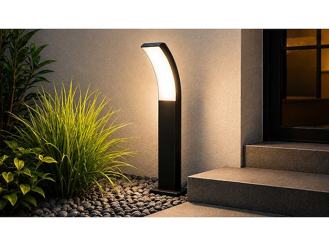 4 x led buiten sokkel lamp – 12w – 4200k neutraal wit - zwart – ip65 – prestige-2 - afbeelding 5 van  13