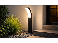 4 x led buiten sokkel lamp – 12w – 4200k neutraal wit - zwart – ip65 – prestige-2 - afbeelding 5 van  13
