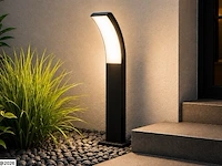 4 x led buiten sokkel lamp – 12w – 4200k neutraal wit - zwart – ip65 – prestige-2 - afbeelding 4 van  6