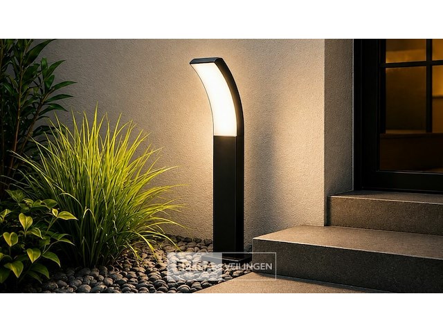 4 x led buiten sokkel lamp – 12w – 4200k neutraal wit - zwart – ip65 – prestige-2 - afbeelding 4 van  6
