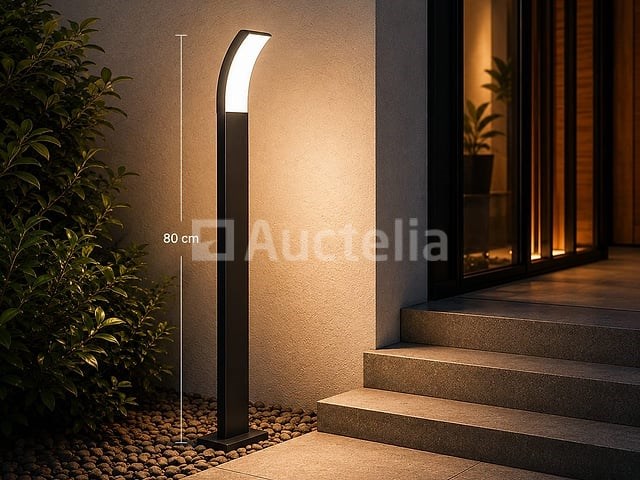 4 x led buiten sokkel lamp – 12w – 4200k neutraal wit - zwart – ip65 – prestige-4 - afbeelding 1 van  5