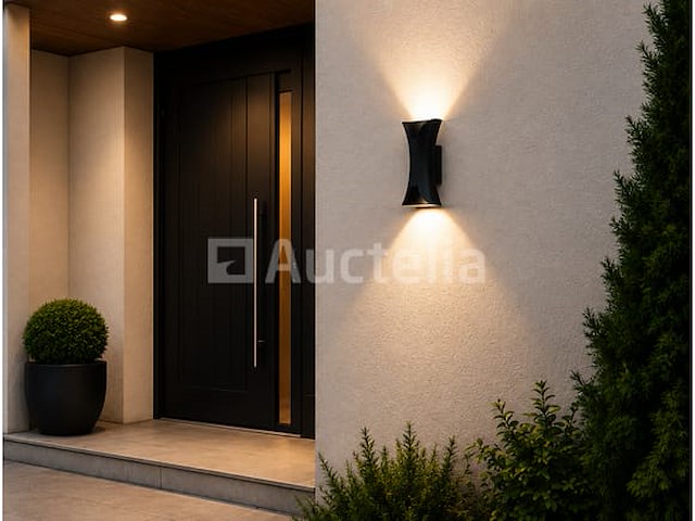 4 x led buiten wandlamp – 10w – 4200k neutraal wit - zwart – ip65 – marvel-10 - afbeelding 5 van  5
