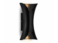 4 x led buiten wandlamp – 10w – 4200k neutraal wit - zwart – ip65 – marvel-10 - afbeelding 3 van  10