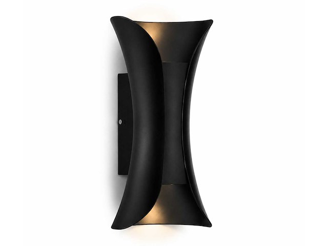 4 x led buiten wandlamp – 10w – 4200k neutraal wit - zwart – ip65 – marvel-10 - afbeelding 8 van  10