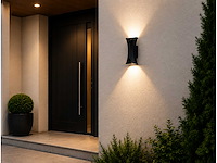 4 x led buiten wandlamp – 10w – 4200k neutraal wit - zwart – ip65 – marvel-10 - afbeelding 9 van  10