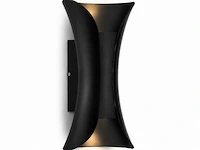 4 x led buiten wandlamp – 10w – 4200k neutraal wit - zwart – ip65 – marvel-10 - afbeelding 3 van  6