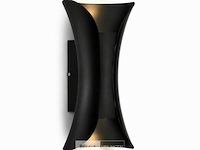 4 x led buiten wandlamp – 10w – 4200k neutraal wit - zwart – ip65 – marvel-10 - afbeelding 3 van  6