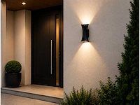 4 x led buiten wandlamp – 10w – 4200k neutraal wit - zwart – ip65 – marvel-10 - afbeelding 9 van  15