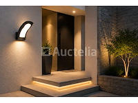 4 x led buiten wandlamp – 15w – 4200k neutraal wit - zwart – ip65 – superb - afbeelding 2 van  5
