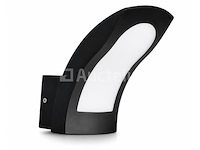 4 x led buiten wandlamp – 15w – 4200k neutraal wit - zwart – ip65 – superb - afbeelding 4 van  5