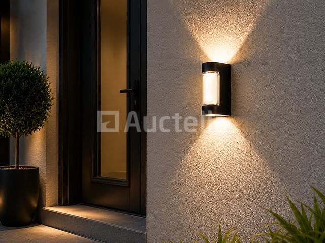 4 x led buiten wandlamp – 6w – 4200k neutraal wit - zwart – ip65 – vector-6 - afbeelding 2 van  5