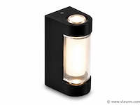 4 x led buiten wandlamp – 6w – 4200k neutraal wit - zwart – ip65 – vector-6 - afbeelding 2 van  5