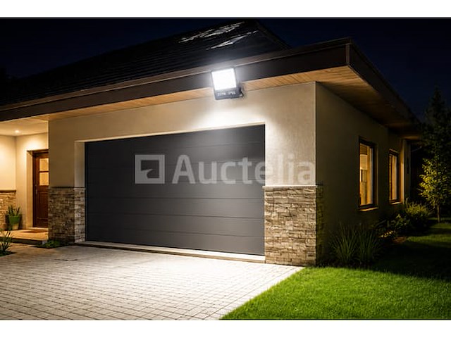4 x led floodlight 200w – 6400k koud wit - zwart – ip65 – borneo-200 - afbeelding 4 van  5