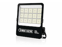 4 x led floodlight 200w – 6400k koud wit - zwart – ip65 – borneo-200 - afbeelding 5 van  5