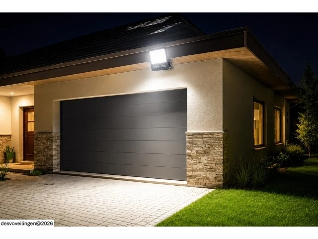 4 x led floodlight 200w – 6400k koud wit - zwart – ip65 – borneo-200 - afbeelding 4 van  6