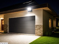 4 x led floodlight 200w – 6400k koud wit - zwart – ip65 – borneo-200 - afbeelding 4 van  6