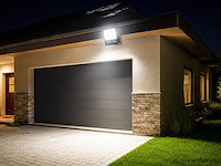 4 x led floodlight 200w – 6400k koud wit - zwart – ip65 – borneo-200 - afbeelding 3 van  5