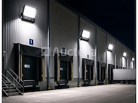 4 x led floodlight 300w – 6400k koud wit - zwart – ip65 – borneo-300 - afbeelding 3 van  5