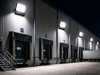 4 x led floodlight 300w – 6400k koud wit - zwart – ip65 – borneo-300 - afbeelding 3 van  5