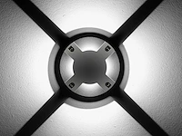 4 x led grond spot rond zilver